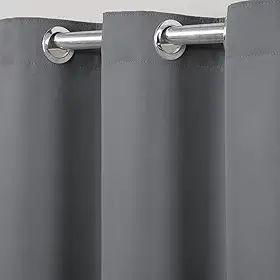 Cortina Blackout Para Sala Ou Quarto 4,00m X 2,80m Premium Blecaute Escritório Bloqueia o Sol 100% (Cinza)