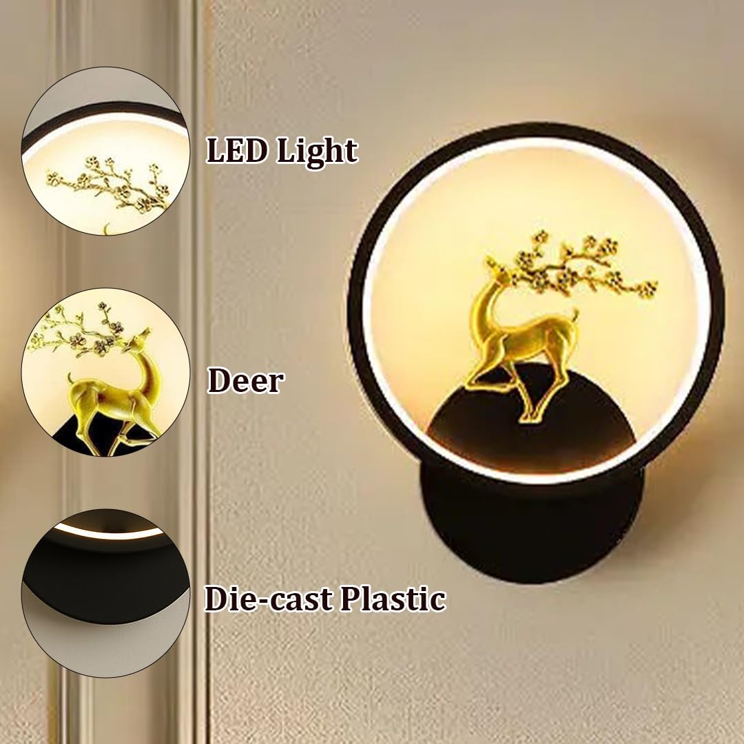 Golden Deer Wall Light - LED Decorative Lamp -4
