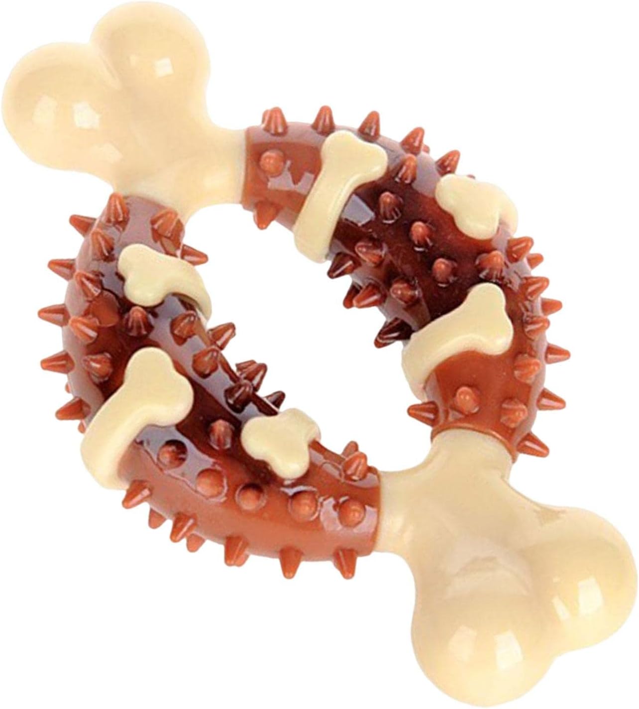 5xDog Toys Aggressive Chewers, Lightweight Aggressive Toys, Tough Chewer Dog Bones for Biting Boredom Grinding Relaxing Molar