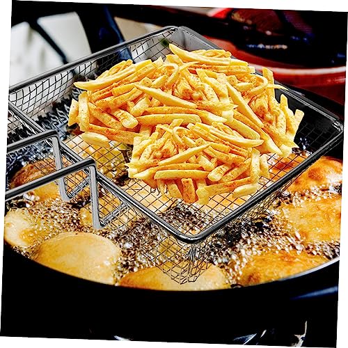 MAGICLULU Küchen-frittierkorb Aus Edelstahl Praktischer Filterkorb Für Lebensmittelzubereitung Mesh-sieb Für Einfache Reinigung Und Lagerung – Bild 4