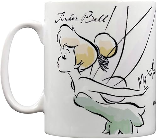 Tinkerbell Pyramid International MG24052 (Magic) - Taza oficial de cerámica para café y té, multicolor, 11 onzas