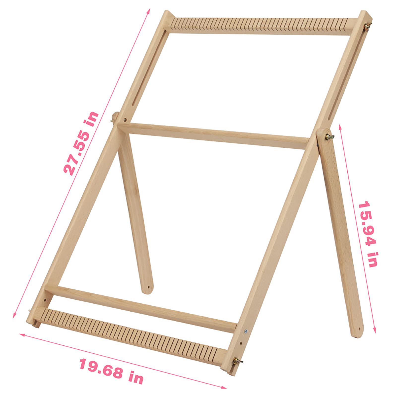 Holz Multi-Craft Weaving Loom Arts & Crafts mit Ständer - Extra Großer Rahmen Tapisserie Webstühle für Erwachsene und Kinder - DIY Handgestrickte Webmaschine für Anfänger