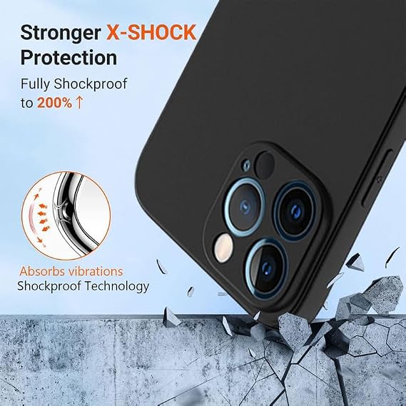 Black Case for Unihertz 8849 Tank 3 (6.79) with 1 x Tempered Glass +360 Cell Phone Metal Ring Holder, Slim Soft Silicone Military Grade Shockproof TPU Cover for Unihertz 8849 Tank 3
