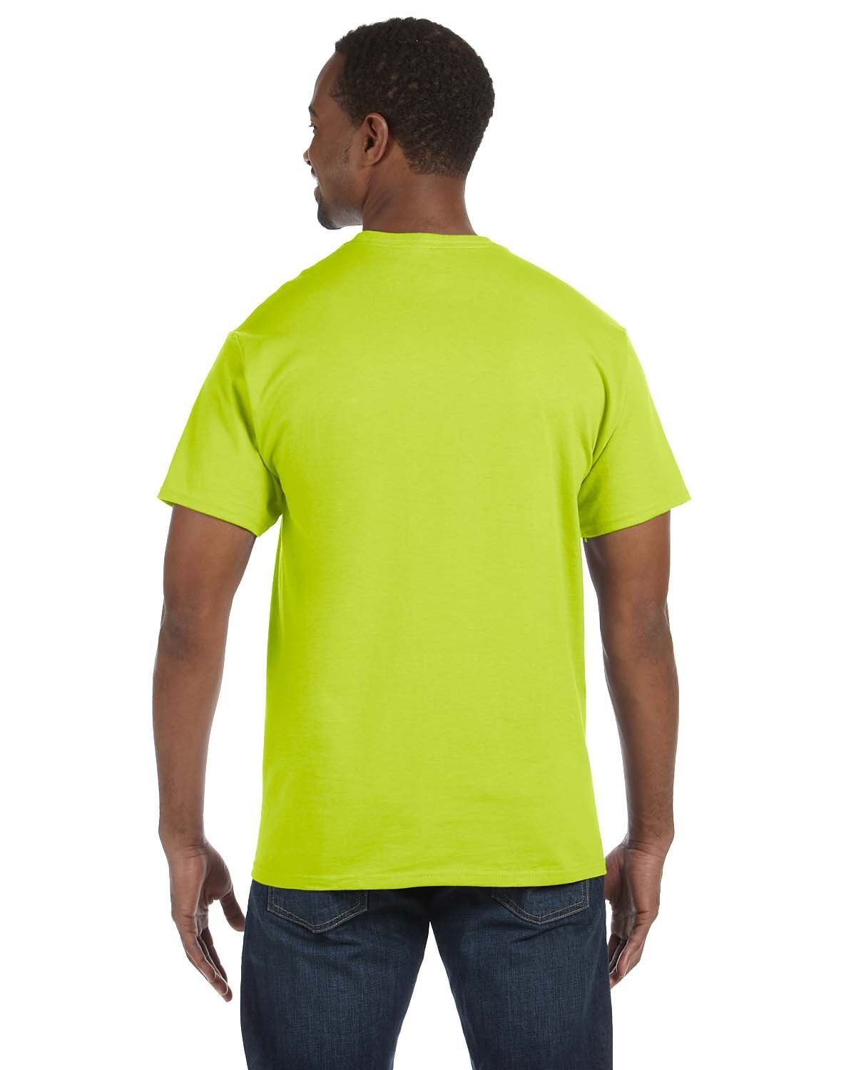 Gildan T-shirt G500 pour homme, Vert sécurité (lot de 12), Taille 3XL