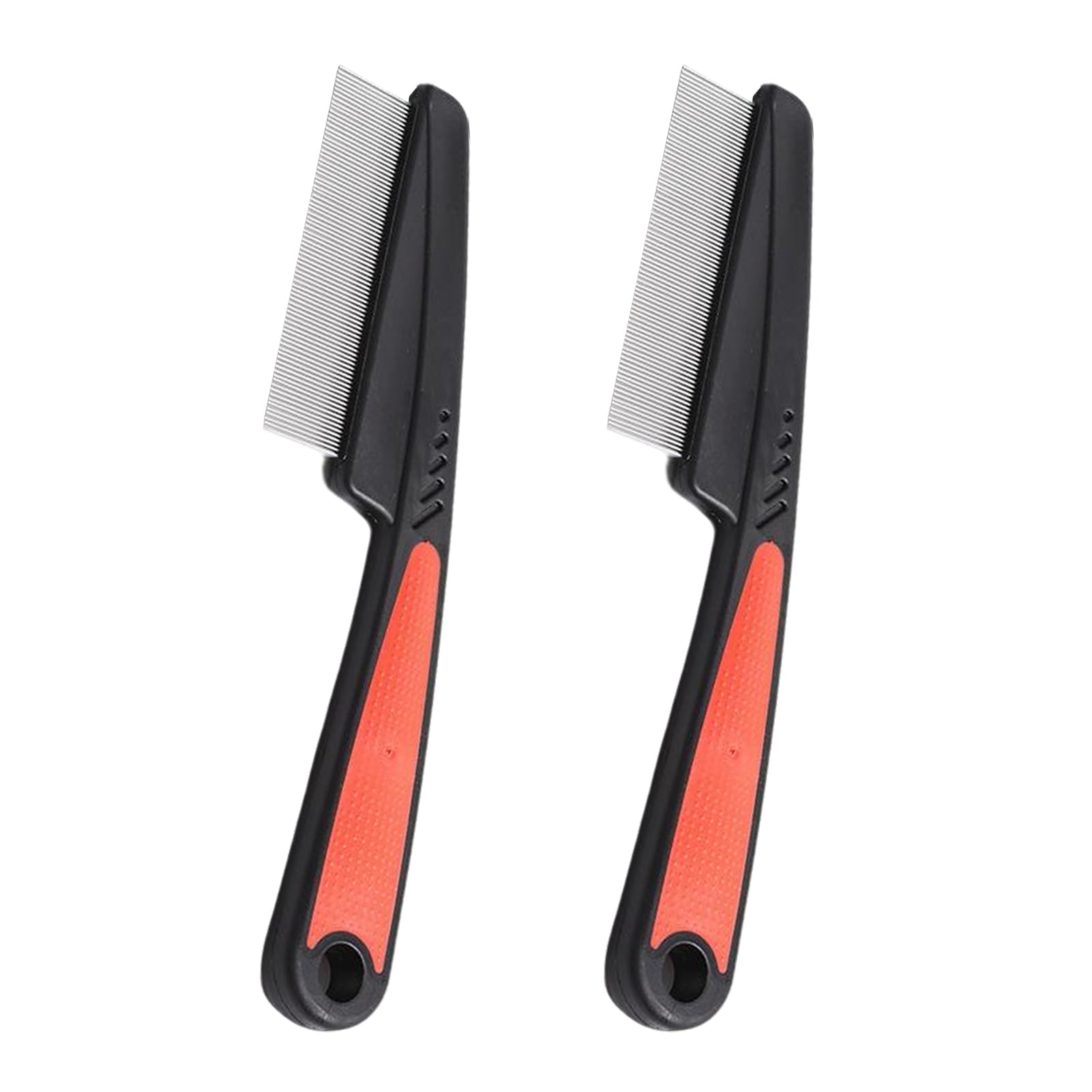 Pet Flea Comb, 2Pcs Stainless Steel Grooming Comb for Dogs and Cats