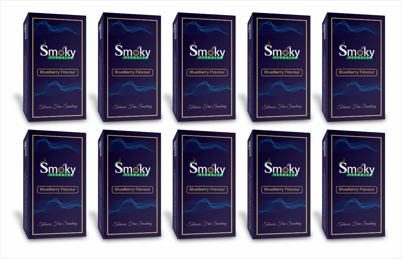 100% Tobacco & Nicotine Free Cigarette for Refresh Mood & Relieve Stress for Men & Women (BLUEBERRY FLAVOUR, 10 Packets)-image-43