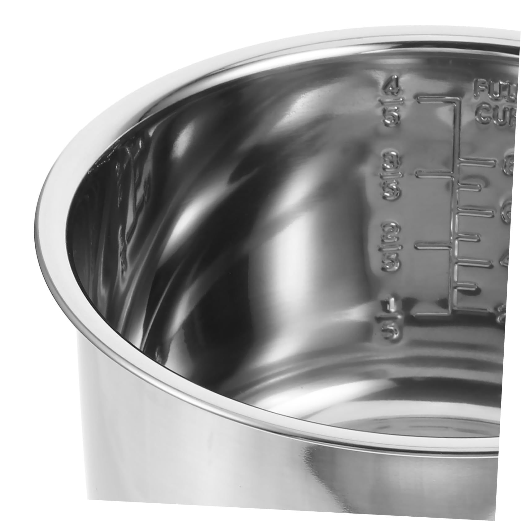 Alipis Arrocera y Excelente Transferencia de Calor Acero Inoxidable de 4l Olla Interior Reemplazable para Suministro de Reemplazo de Cocina Eficaz