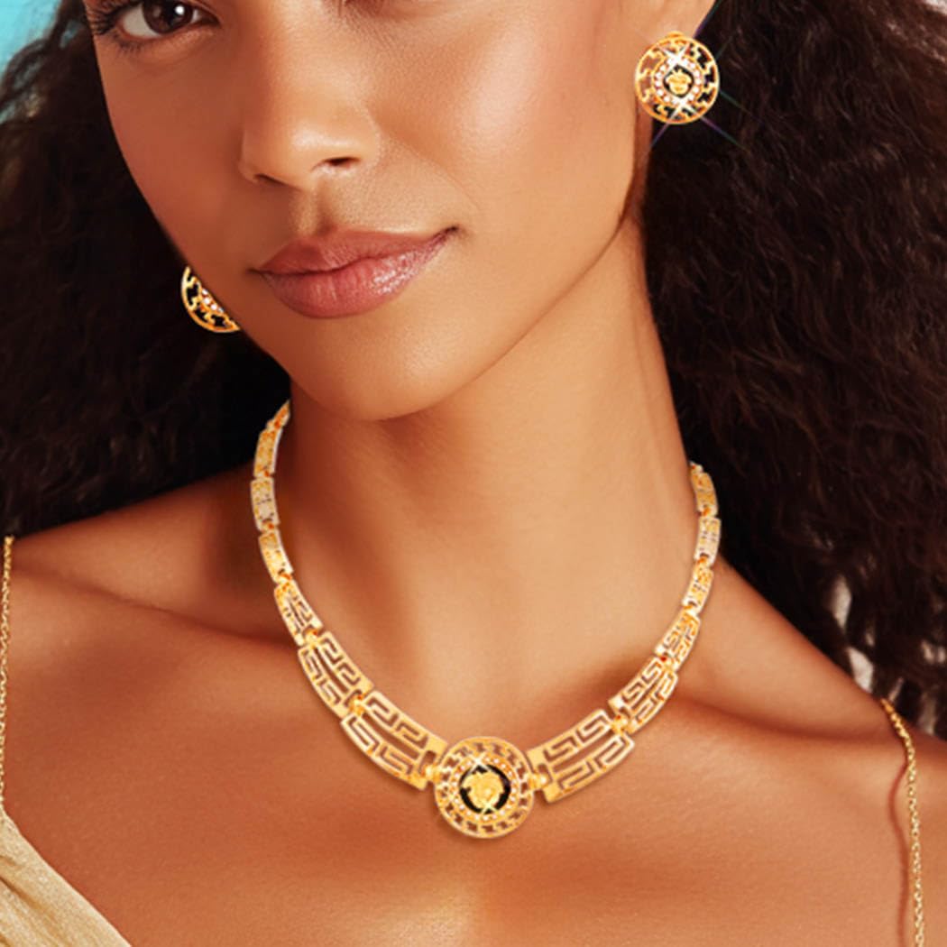 JAKAWIN Gold Necklace and Earring Set Afican Necklaces for Women - Image 3