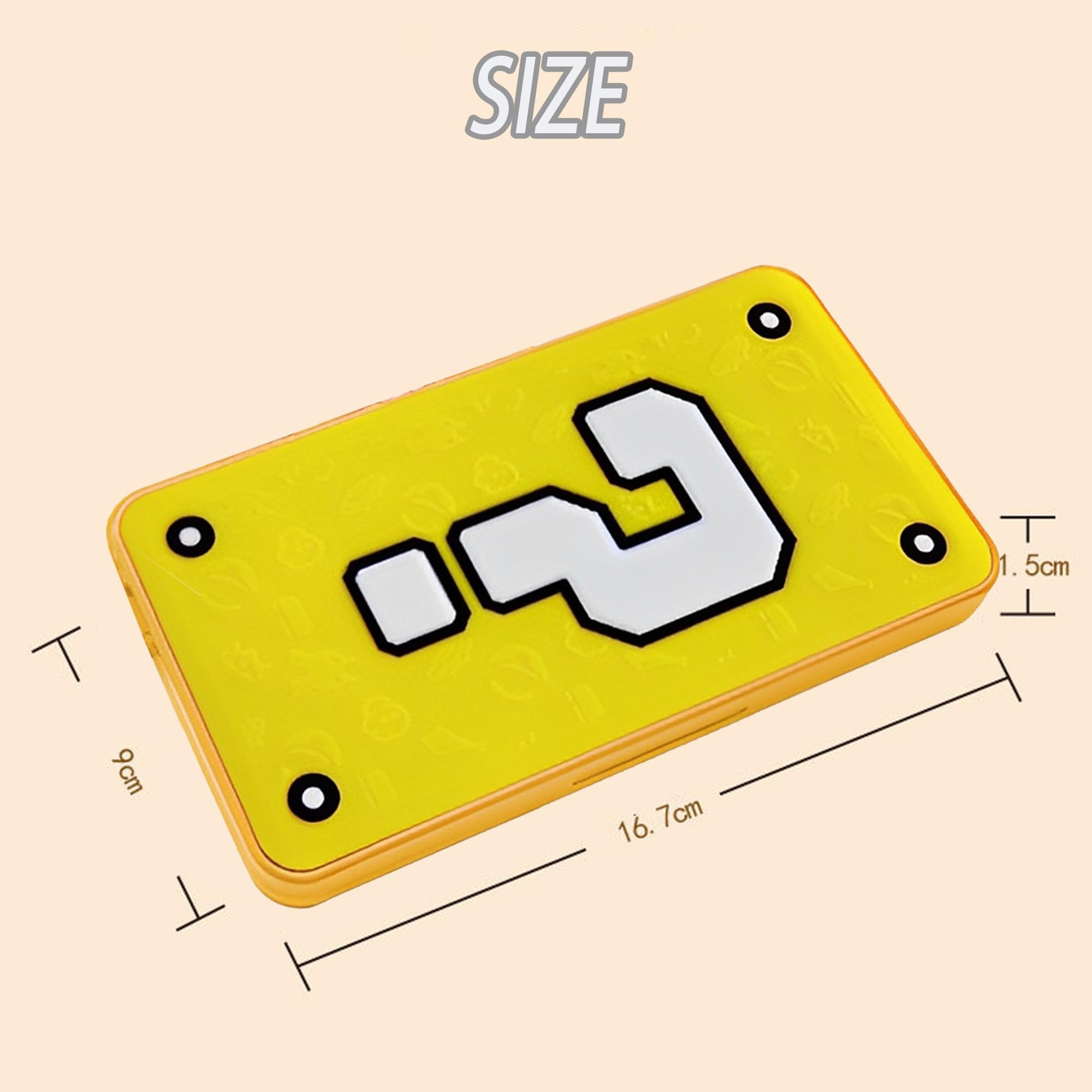 Etui do gier z 24 gniazdami, przełączanie gier z 24 gniazdami na karty do gier / gniazdami na karty SD, przenośne magnetyczne pudełko do przechowywania pamięci do Lite/OLED, ŻÓŁTY, Yelloe
