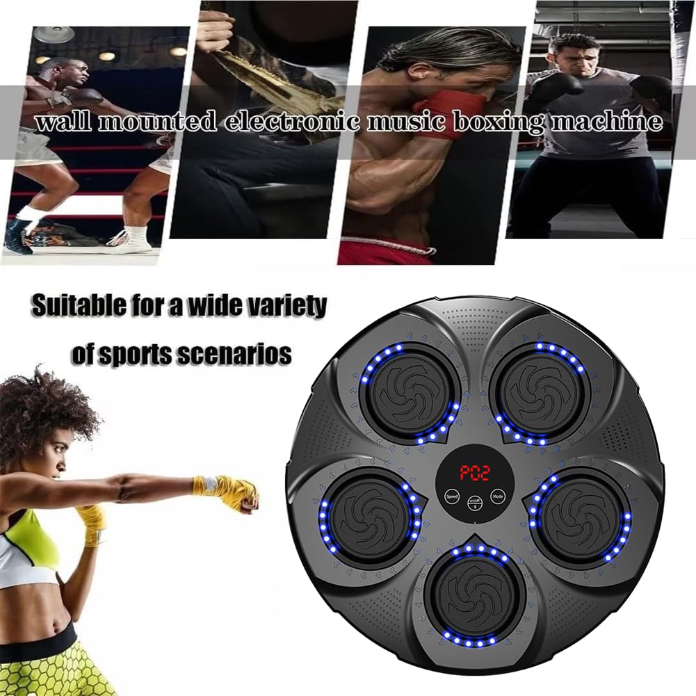 Music Boxing Machine, Musica elettronica Boxing Machine, Musica elettronica da parete Attrezzatura per l'allenamento, Divertimento elettronico intelligente Bluetooth montato a parete Boxing Tr