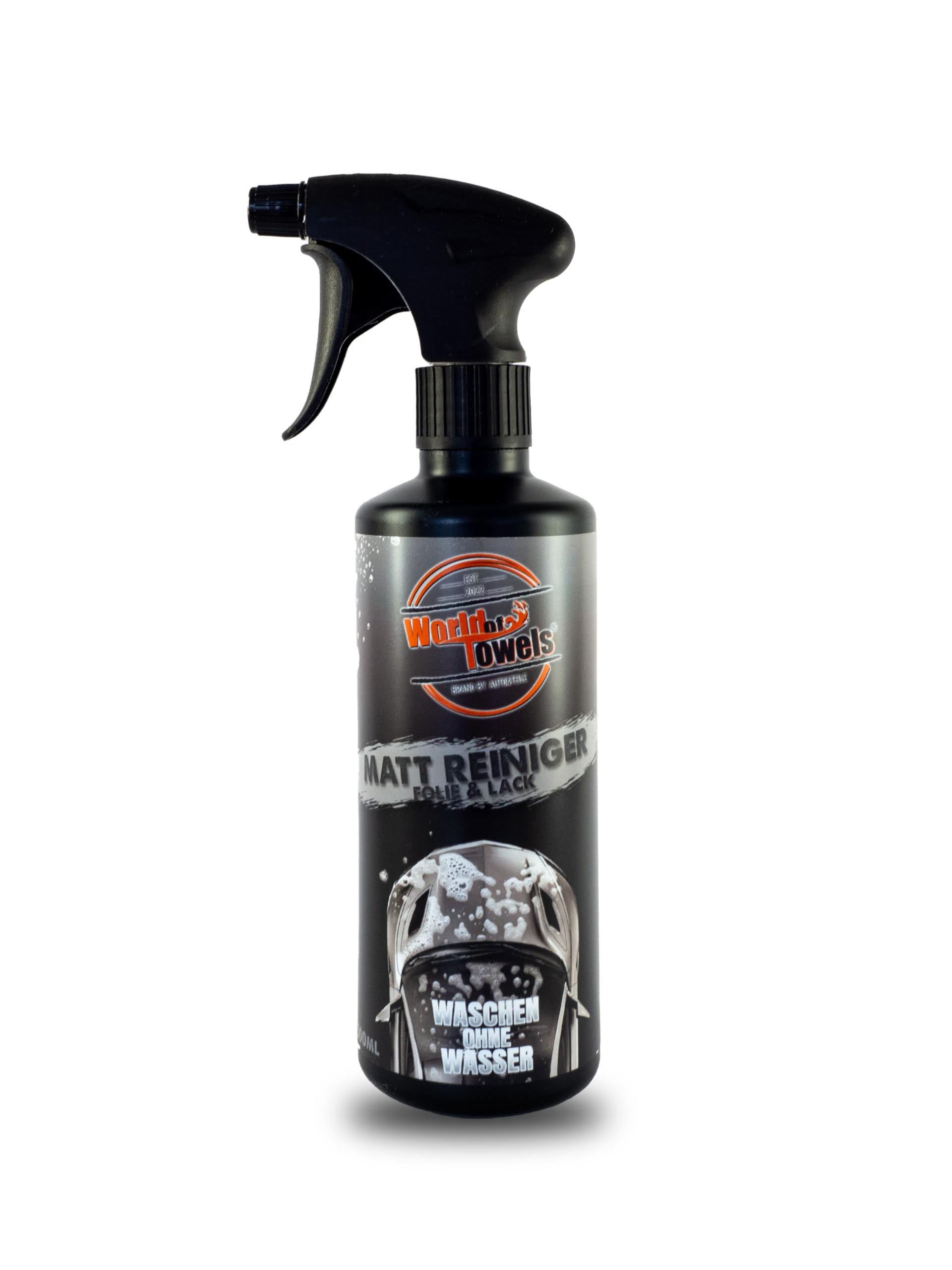 Mattlack Reiniger & Mattlack Pflege Set für Auto & Folie – Reinigung & Versiegelung für Matte Lacke und Autofolien – inkl. 2 Mikrofasertücher – Autopflege Set für Mattfolie & Mattlack