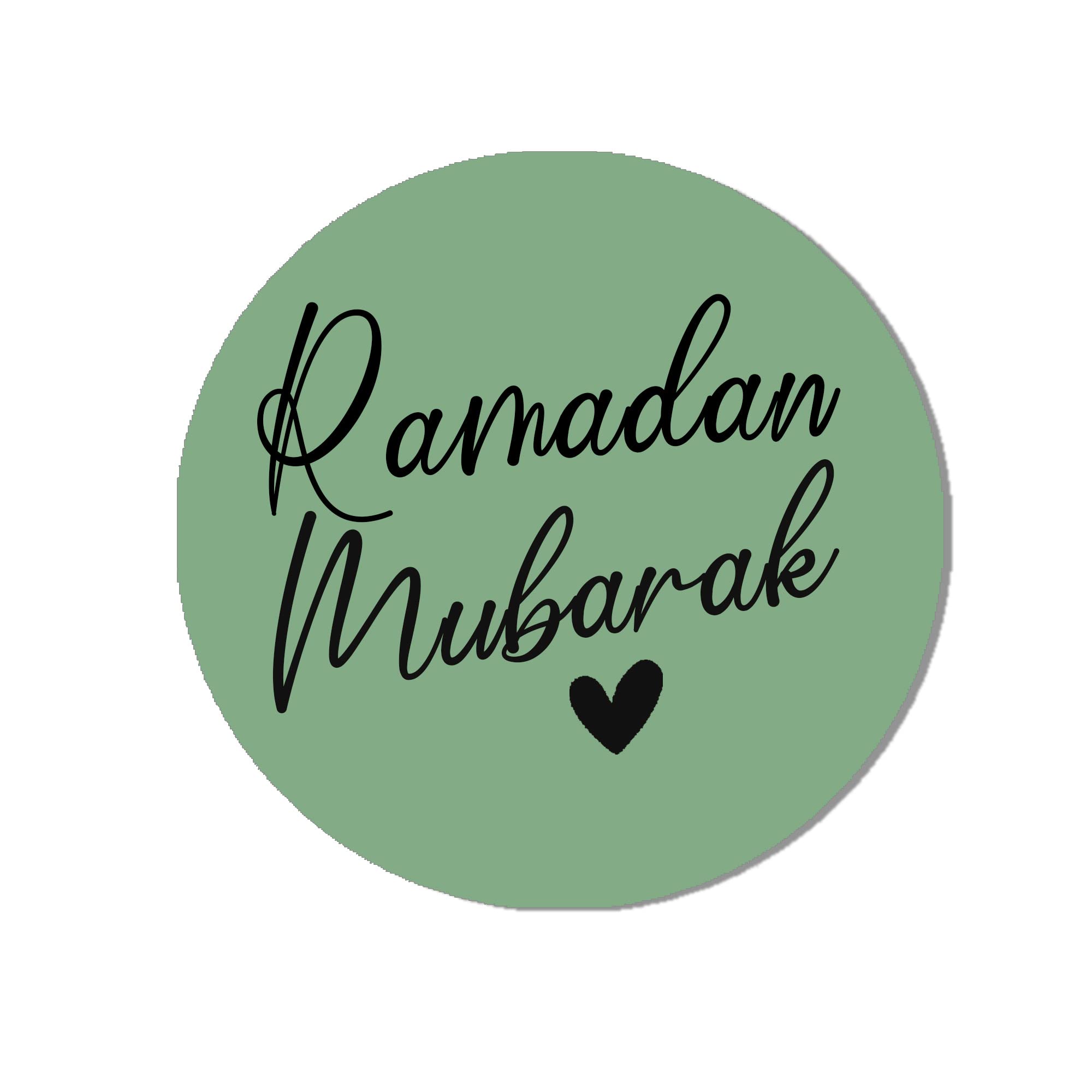 Treasured Forever Sage Ramadan Mubarak - Eid Muslim Celebration 35 Sticker (37Mm)