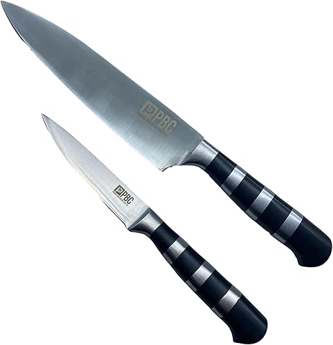 Juego de cuchillos de cocina profesionales ultra afilados, cuchillo japonés de 8 pulgadas para cocina con mango ergonómico. Cuchillo de cocina