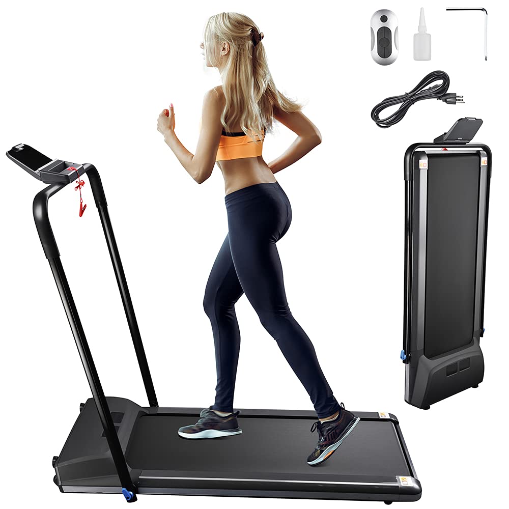 AWFolding Electric Treadmill Portable Running Walking Treadmill with LCD Display Easy Assembly for Home Office Gym Exercise Apartment Basement Workout
