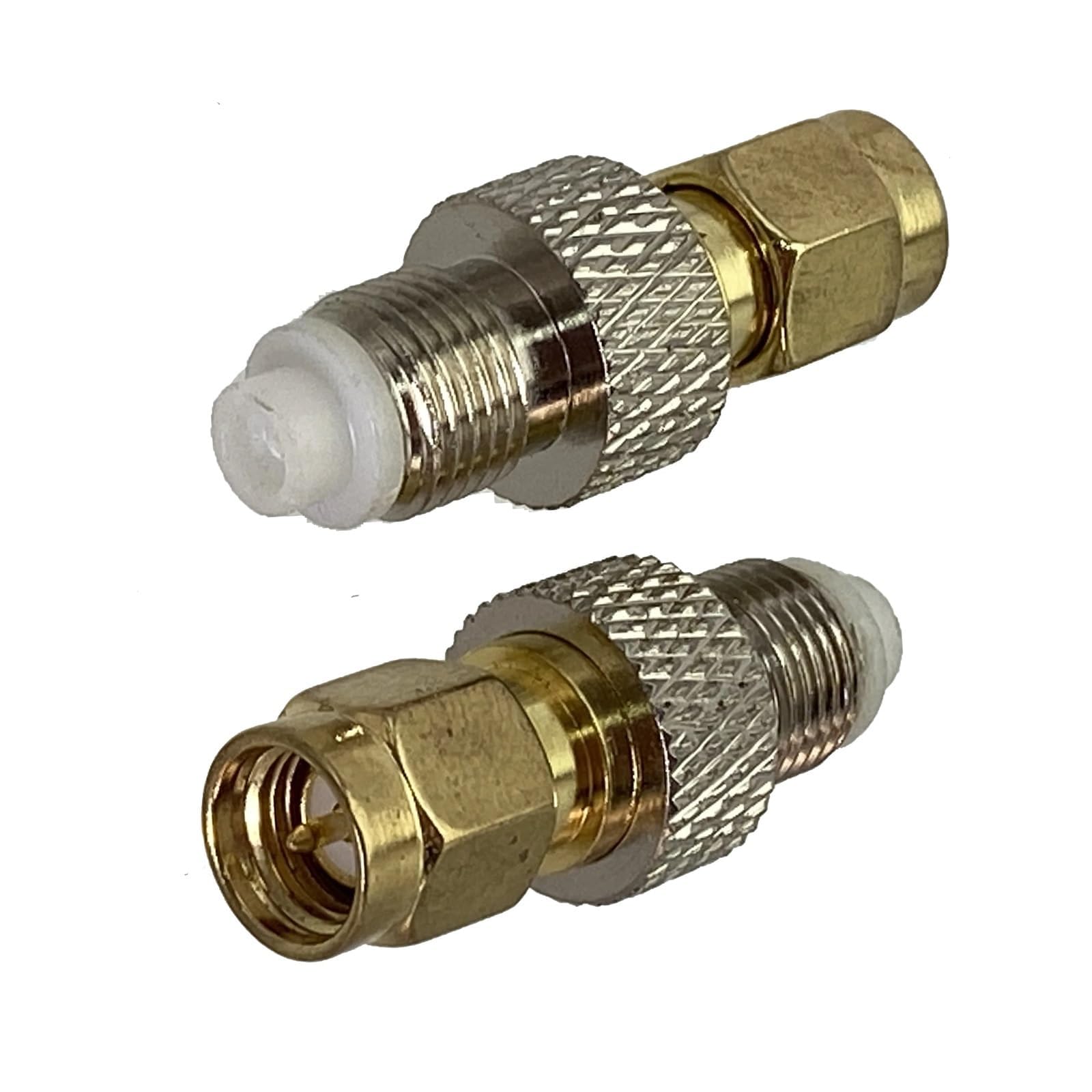 MXXDMOPD 1pcs Connector Adapter FME to SMA Male Plug & Female Jack RF Coaxial Converter Straight 50ohm Wire Terminal(Fme F to Sma M)