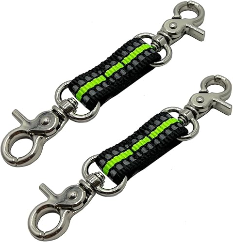 Miniatura 5 de Clip de seguridad de respaldo para collar de perro pequeño y mediano, clip de collar de punta para mini perros, clip de doble extremo suave para