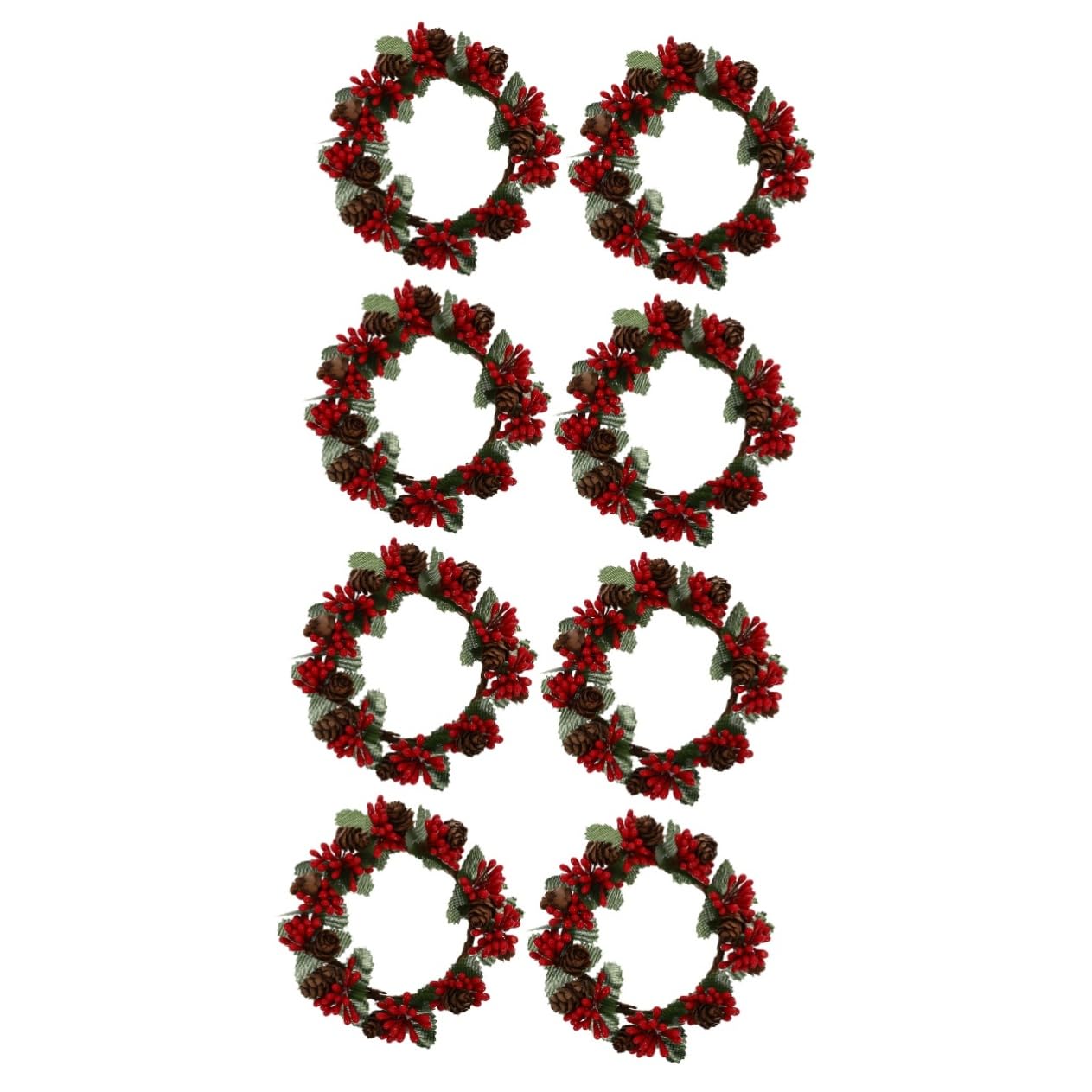 MAGICLULU 8piezas Guirnalda Navideña De y Verdes Decoración Colgante para Puertas y Ventanas Adornos De Navidad para Interiores y Exteriores
