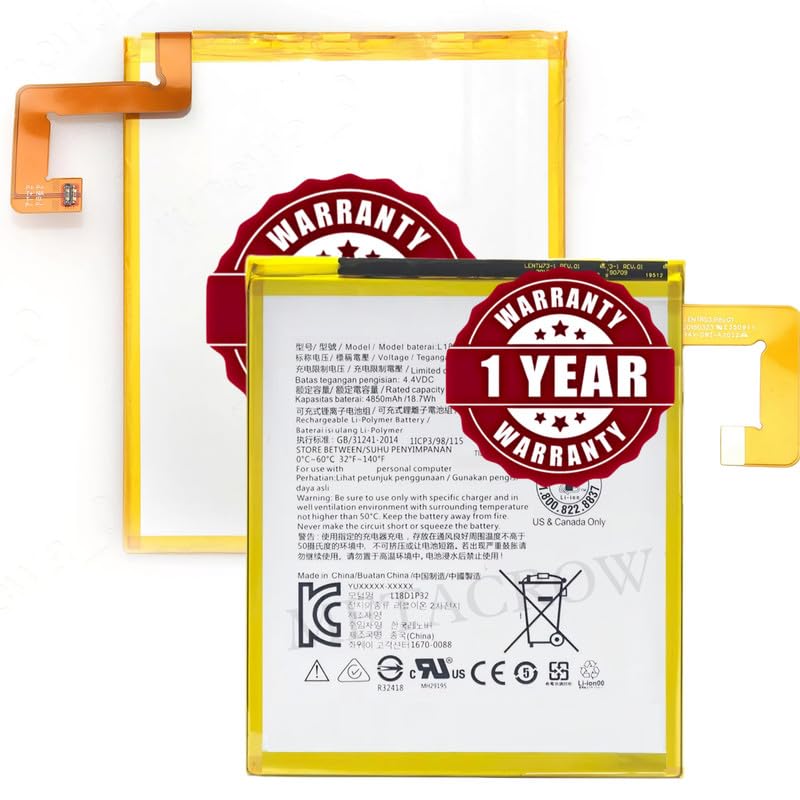 Image of Original L18D1P32 | L19D1P32 Battery Compatible for Lenovo Tablet M10 Plus (2nd Gen) - (5000mAh) - 1 Year Warranty MC8