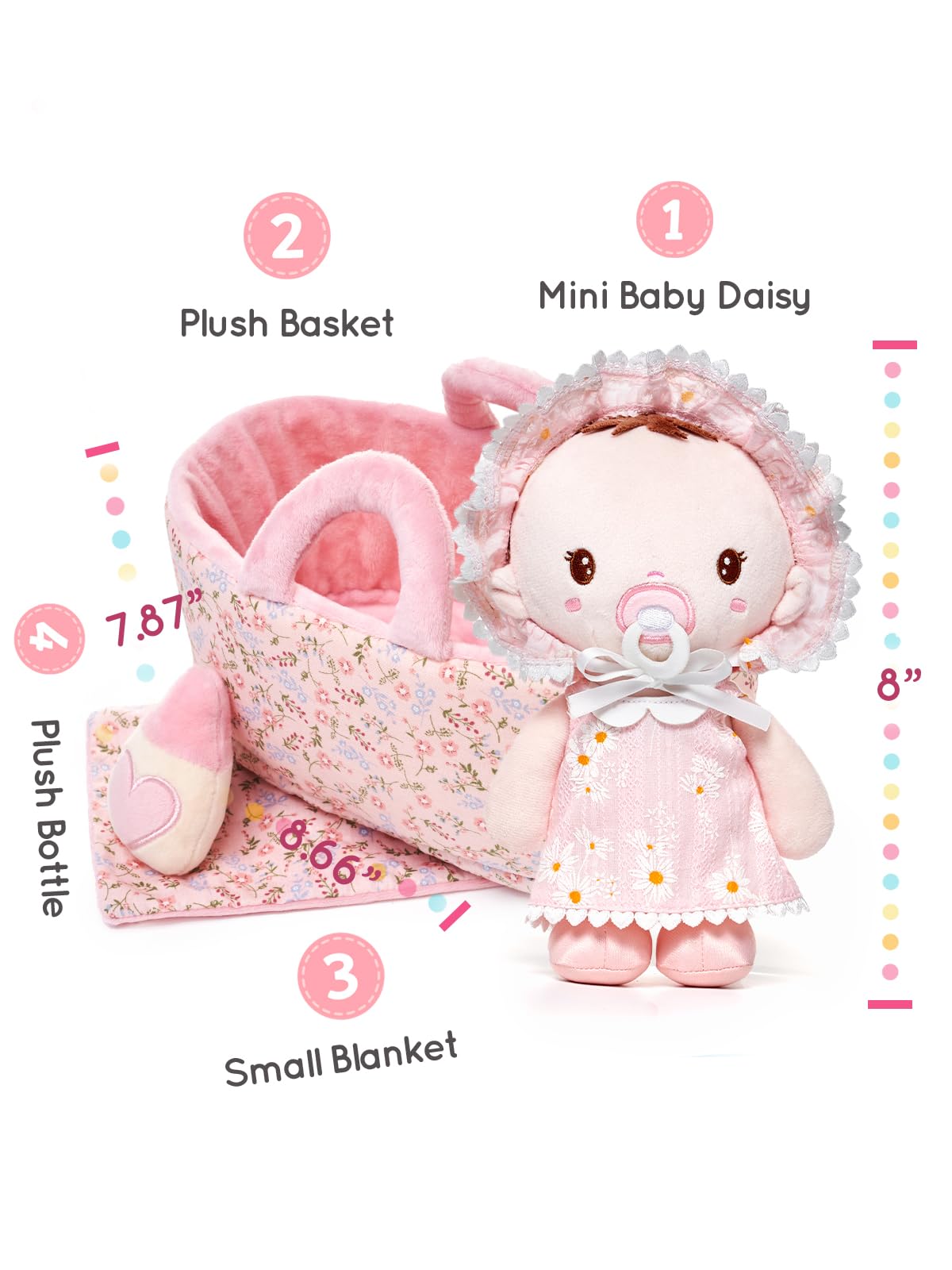 LeyaDoll Soft Baby Doll Gift Set - Image 2