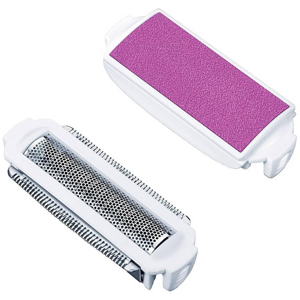 Beurer HL 36 Razor Tips, 2 Shaving Grids with Blades, Exfoliating Accessory, Anti-Allergenic Shaving Grid for Sensitive Skin, Turquoise, for Women