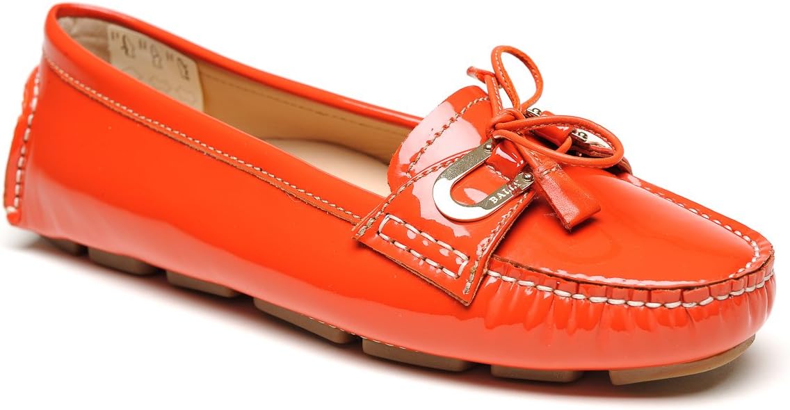 Women Shoes Leather Orange 36.5