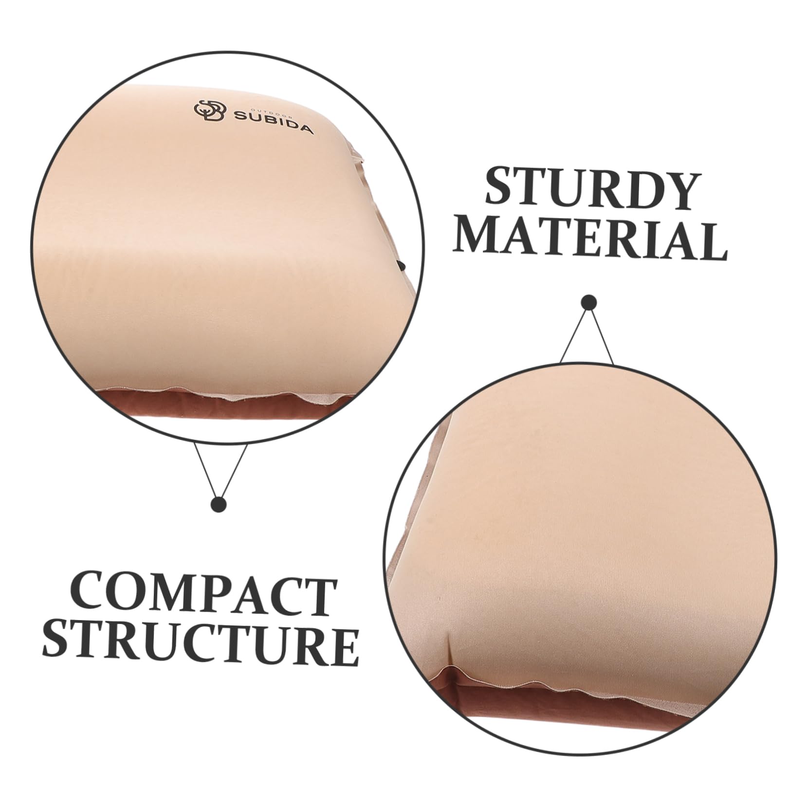 Hemobllo Almohada Inflable de Viaje para Exteriores, Tejido Elástico, Compacta, Alivia la Presión Cervical, Adecuado para Camping y Senderismo