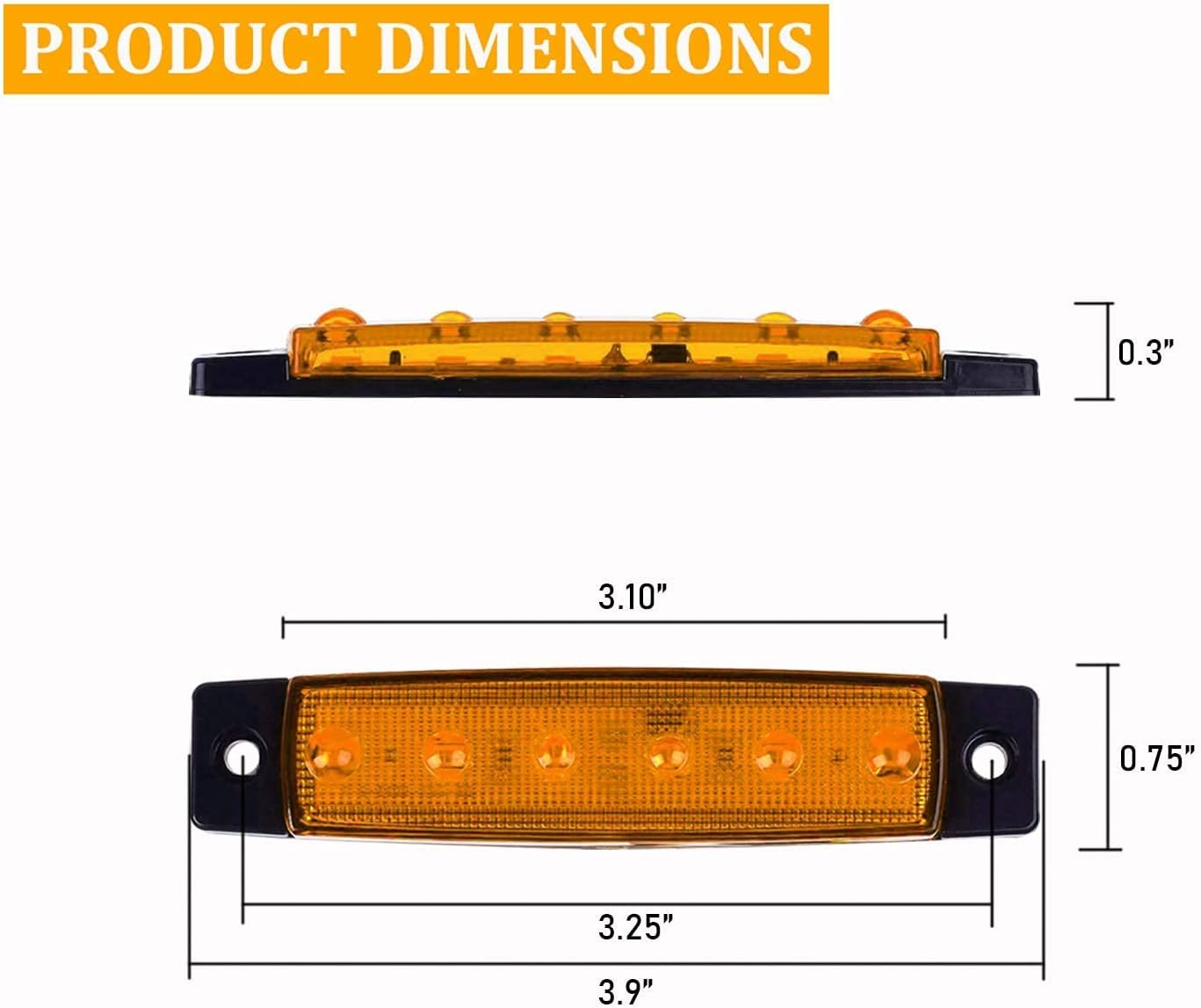 PSEQT 3.9'' LED Boat Interior Lights Strip, Marine Courtesy Pontoon Lights Deck Transom Cockpit Navigation Light + Mini 6-Way Marine Blade Fuse Block, Automotive Fuse Box Standard Circuit Holder Panel