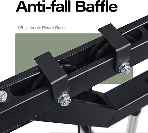 Miniatura 5 de Major Fitness Drone2 Smith Máquina  Estante para sentadillas todo en uno para gimnasio en casa con barra de peso, sistemas de tracción LAT duales y