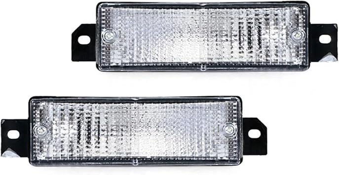 For BMW 3 Series E30 1987 1988 1989 1990 1991 Front Bumper Indicator Turn Signal Light Fog Lamp No Bulb Indicator LampYellow,One pair