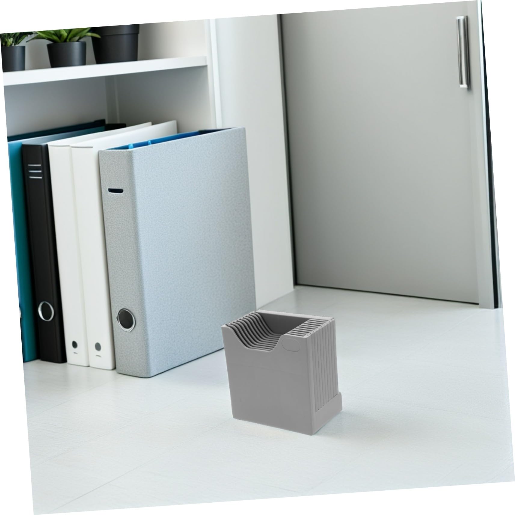 4 Stück Fächer Stehender Timecard Rack Aus Kunststoff Vertikaler Kartenhalter Für Mitarbeiter Anwesenheit Lagerverwaltung Wandhängend Zur Platzsparenden Lagerung Und Sortierung