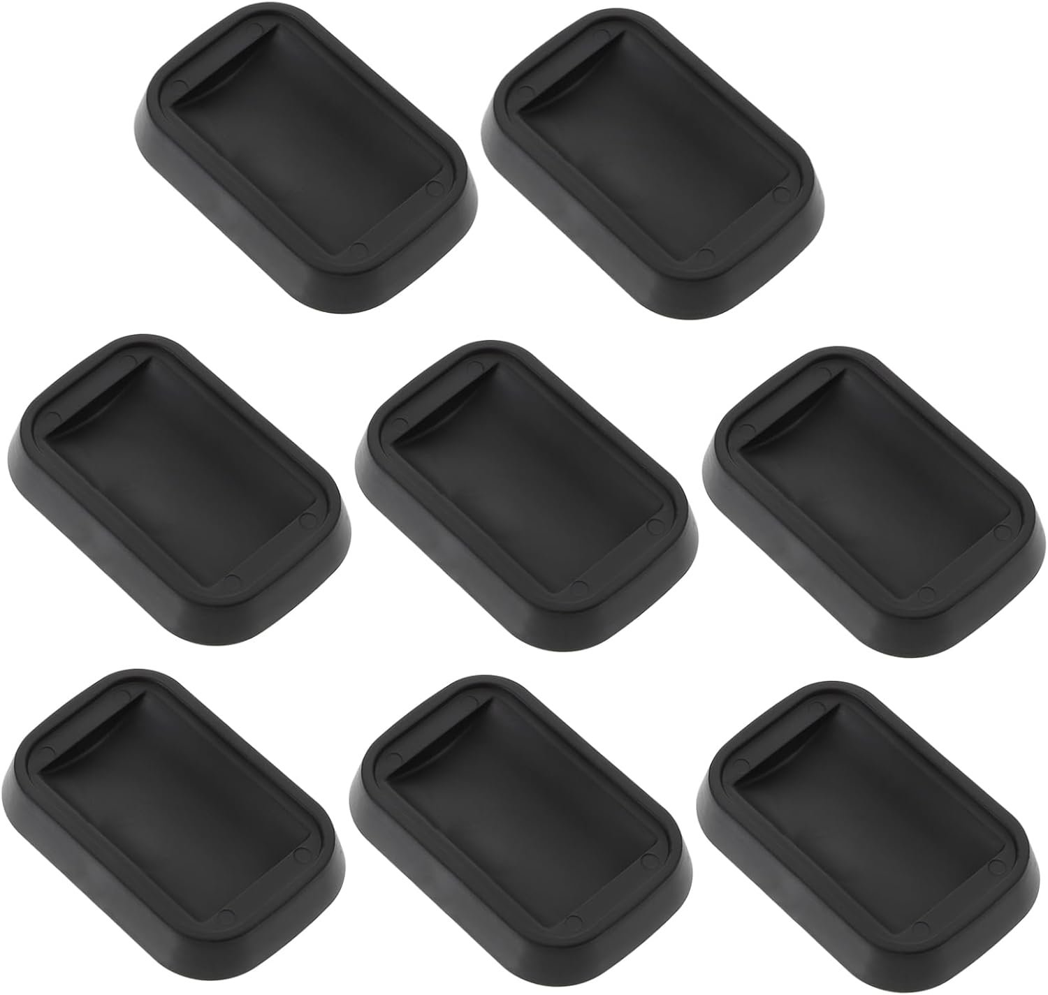 8pcs Anti-Slip Furniture Wheel Stoppers for Hardwood Floors Durable Rubber Caster Cups to Prevent Scratches and Indentations for Bed and Couch Stability