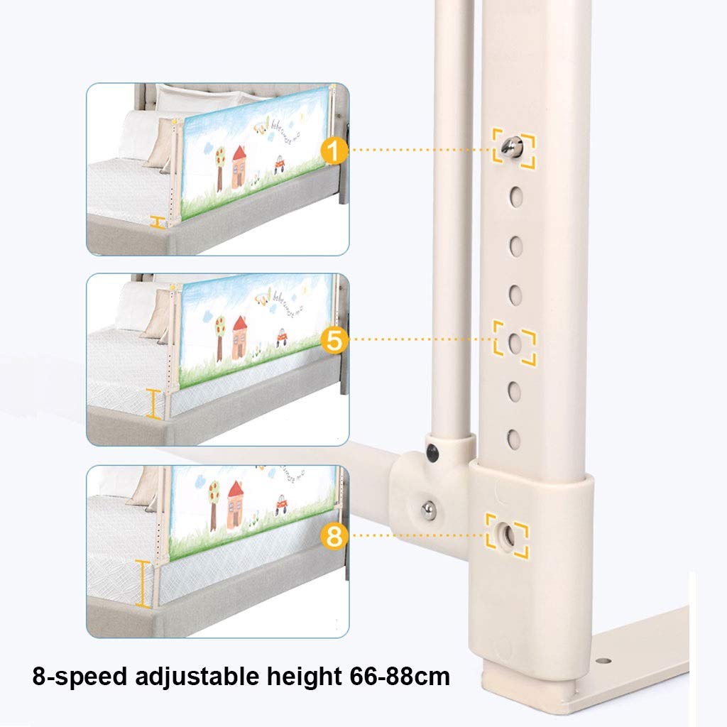 Cama Alta de Seguridad para bebés Seguridad para bebés Barandilla de Cama Alta Elevación Vertical Niños pequeños Niños Niños Barandilla de Cama portátil Guardia de Cama Individual