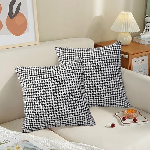 Vevins PCS-GIRD01-4545 Houndstooth Throw Pillow Covers 18 X 18 Inches thumb #5