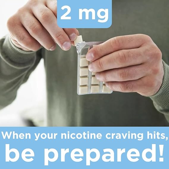 Leader Nicotine Gum 2 mg Stop Smoking Aid, Cool Mint, 100 Count, Sugar Free