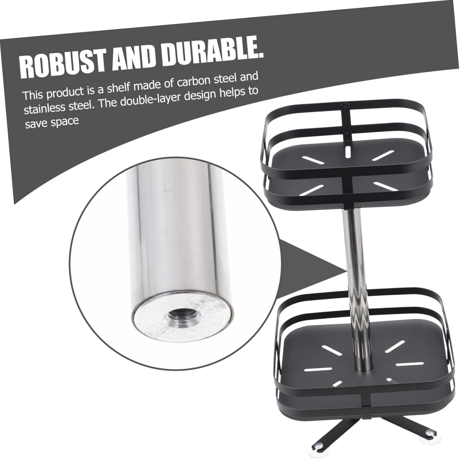 VOSAREA Seasoning Storage Rack Kitchen Appliance Storage Spice Bottles Organizer Large Capacity Easy to Clean