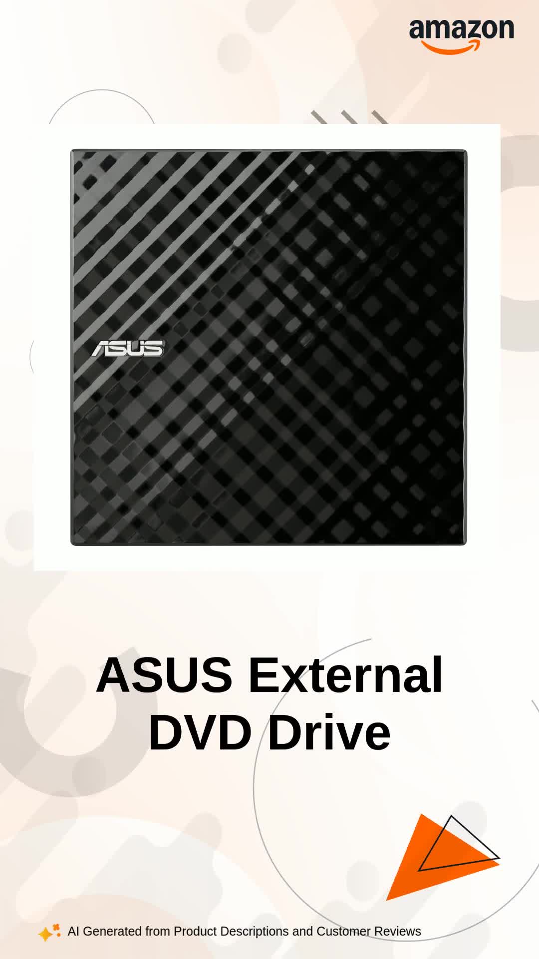 ASUS SDRW-08D2S-U LITE External Slim DVD-RW Optical Drive