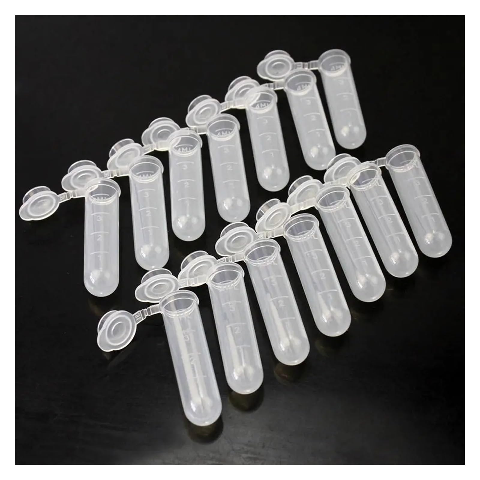 yingyingjia 50 Szt. 5 Ml Plastikowych Butelek, Wielofunkcyjna Przezroczysta Tuba, Pusty Pojemnik Do Przechowywania Próbek, Plastikowa Probówka, Materiały Laboratoryjne Do Eksperymentów