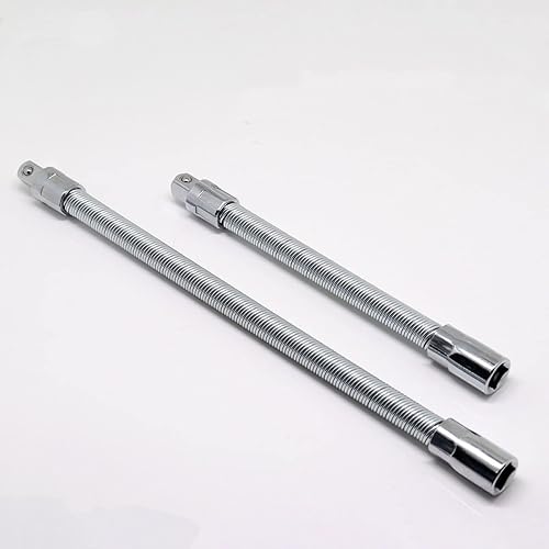 Miniatura 7 de BENLIUDH Extensión de enchufe flexible de 38, extensión de llave flexible, mango de controlador de enchufe de 2 piezas (8 pulgadas, 12 pulgadas)