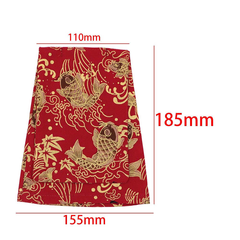 JDM Red Wave Koi Fish Cherry Blossom Sakura Shift Boot Cover Universal at/MT