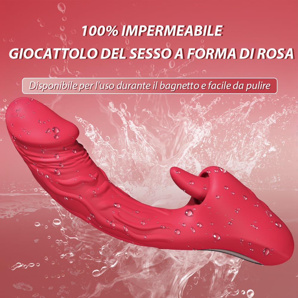 Vibratoreper Donna Professionale Sex Toys Dildo vibrante realistico Vibratore G-point femminile 7 * 7 Modalità vibratoria Adatto a coppie Donna Materiale silicone impermeabile