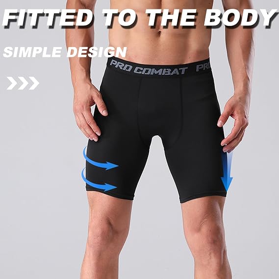 Men's Sports Compression Shorts - Athletic Running Performance Baselayer Underwear, Perfect for Workout Running