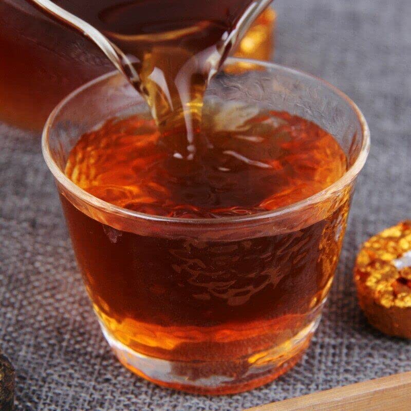 Arroz Glutinoso Aroma Shu Té Puerh Mini Tuocha Té Puer Maduro 500g Bolsa Blanca