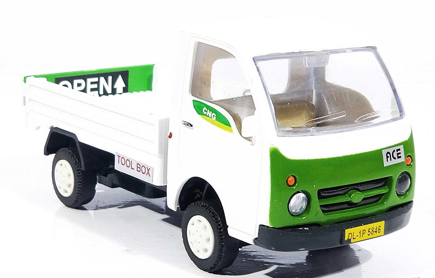 Generic NPRC Tata Ace Freight Carrier Miniature Truck Toy (Pull Back Action) - White - Kids Unisex