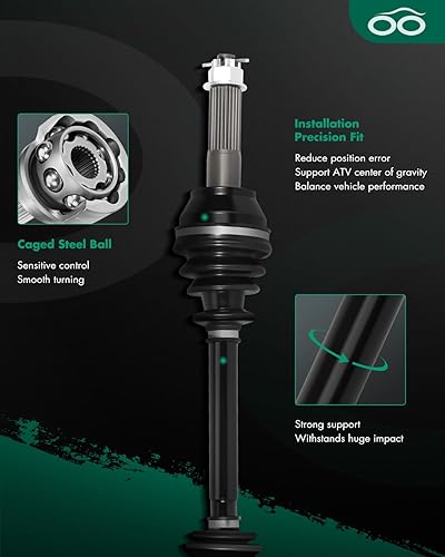 Vista 745 de SCITOO 1333081 1333947 Eje CV trasero izquierdo derecho para 2016-2020 para Polaris General 1000 2017-2020 para Polaris General 4 1000 2015-2018