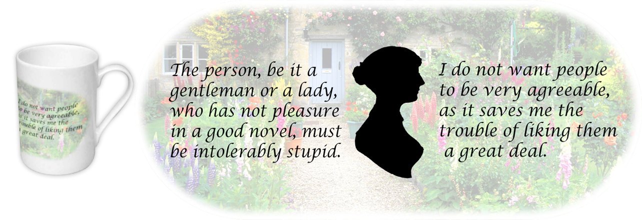 Jane Austen Novelist - Classic Quotes 2 - Bone China - 300ml - Dishwasher and Microwave Safe