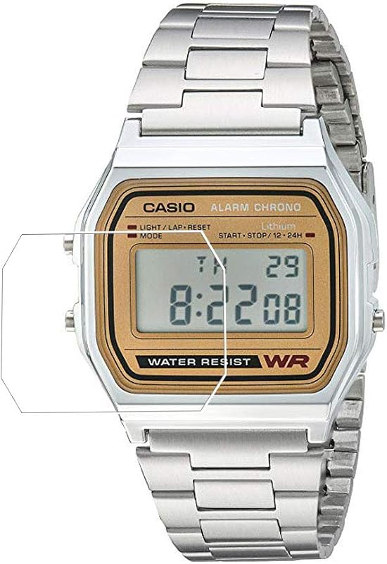 Protector de pantalla para A159/A158, protector de pantalla de cobertura total ultrafino a prueba de explosiones y antiarañazos para A159WGEA-1EF/Casio A158WEA-9CF HD transparente (paquete de 3)