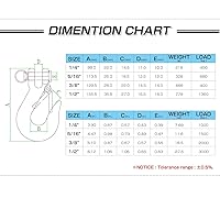 Vista 7 de AMYSPORTS Gancho deslizante de alta resistencia, cabrestante de acero, gancho deslizante, carga de seguridad, ganchos de horquilla, transporte