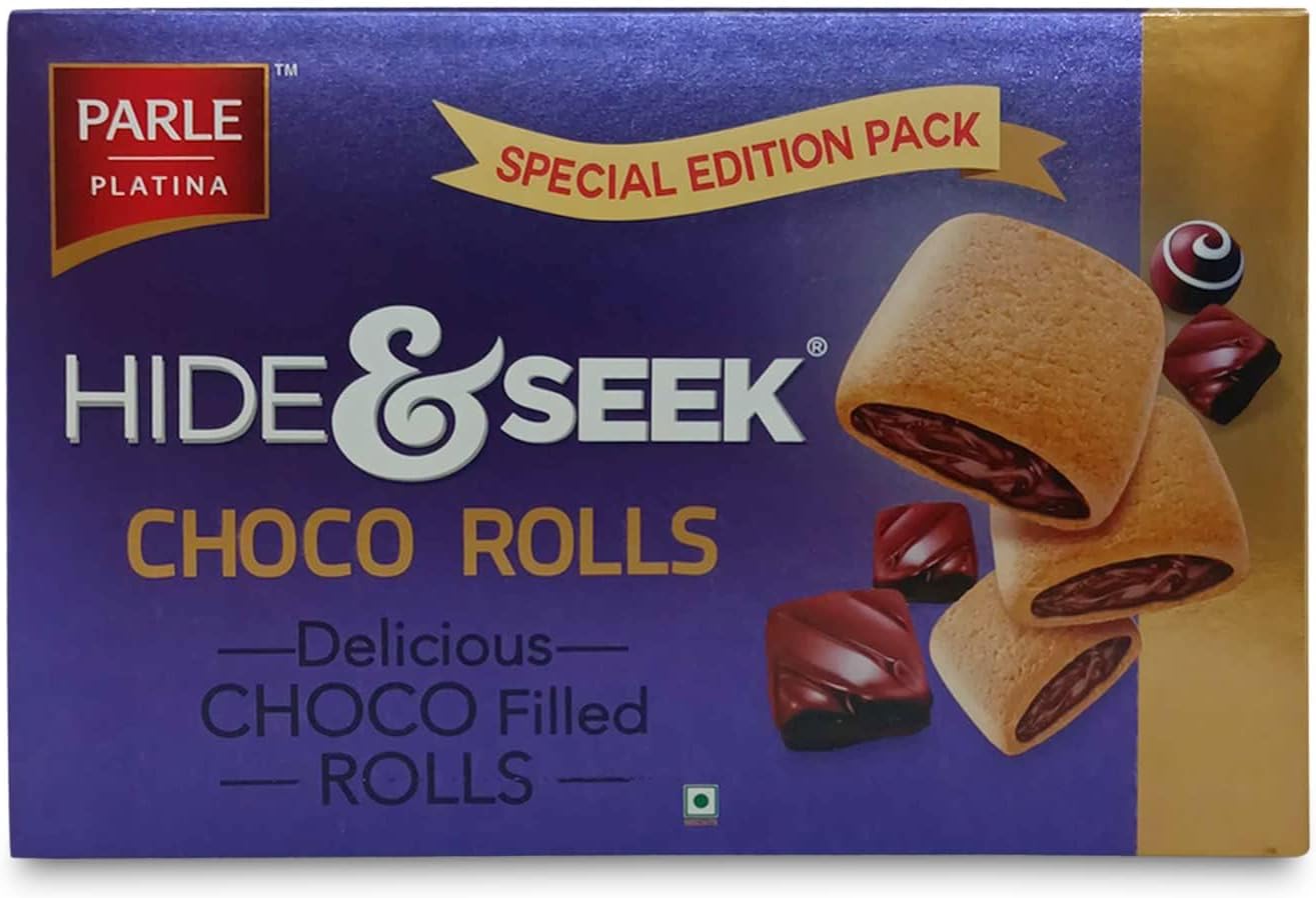 Platina Hide & Seek Choco Rolls, 200 gram, Chocolate