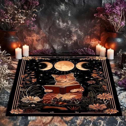Mantel de tarot para altar, cuadrado de 29,5 pulgadas