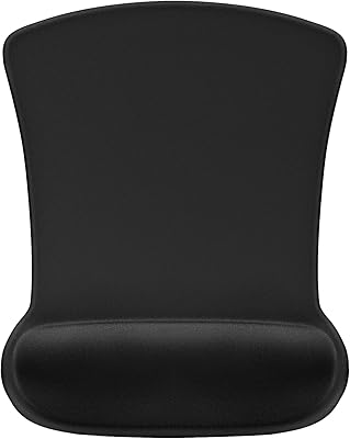 Soqool 𝑴𝒐𝒖𝒔𝒆 𝑷𝒂𝒅, Ergonomic Mouse Pad Gel Computer Mouse Pad with Wrist Rest for Laptop, Anti-Slip Rubber Base, Spill-Resistant Surface, Durable Materials, Portable for Office & Home, Black